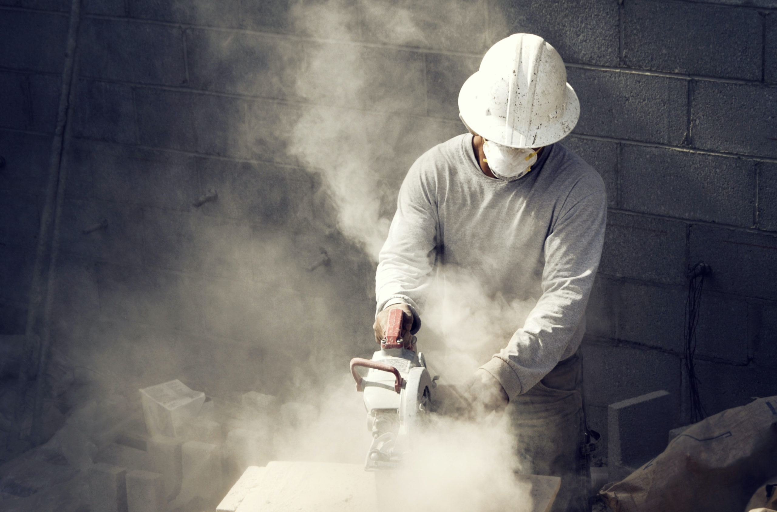 cinder block cutting